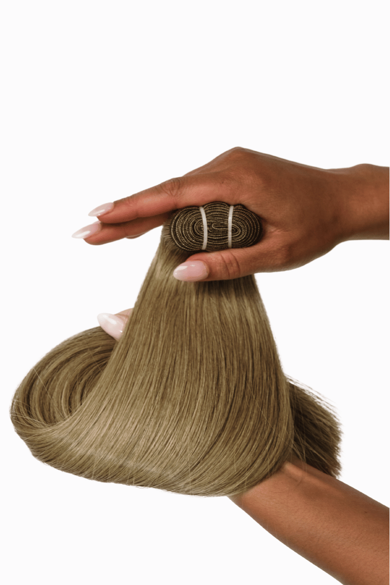 Classic Wefts 24" 100g Light Ash Brown (#6C) Natural Straight - Locks De Luxe