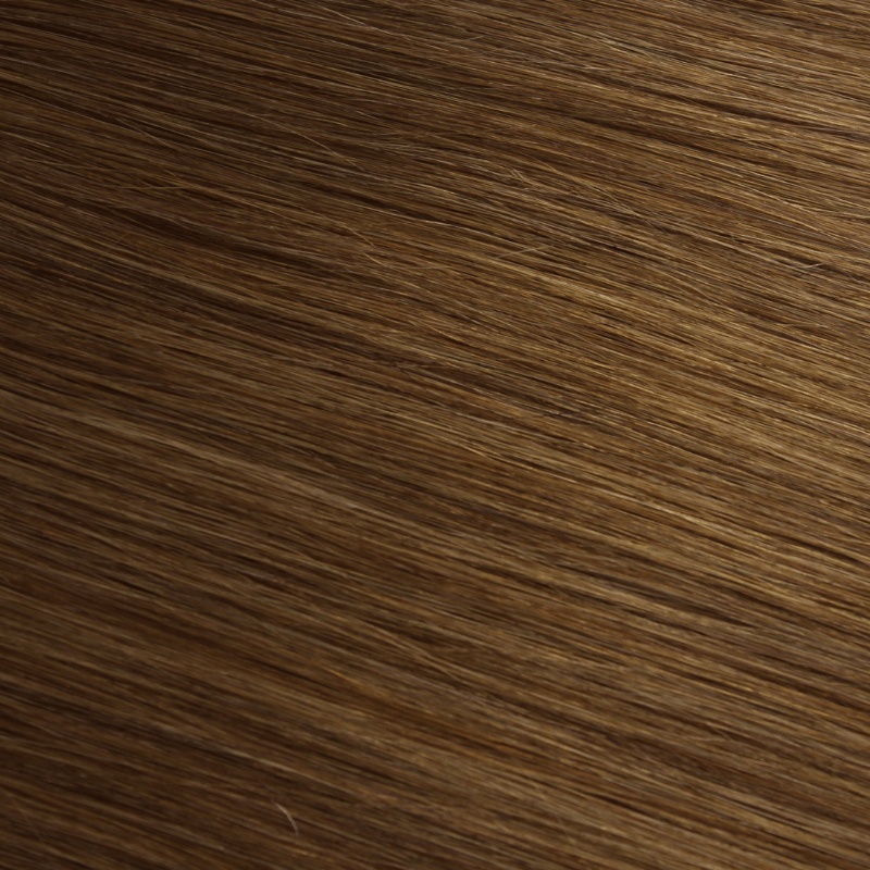 Fusion Tips 18" 50g Chestnut Brown (#4) Natural Straight - Locks De Luxe