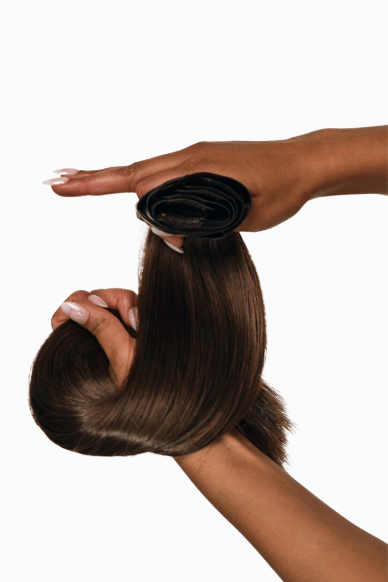 Luxe Clip Ins 20" 160g Chocolate Brown (#2) Natural Straight