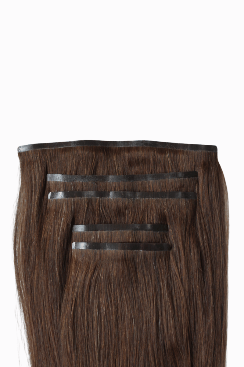 Luxe Clip Ins 20" 160g Chocolate Brown (#2) Natural Straight
