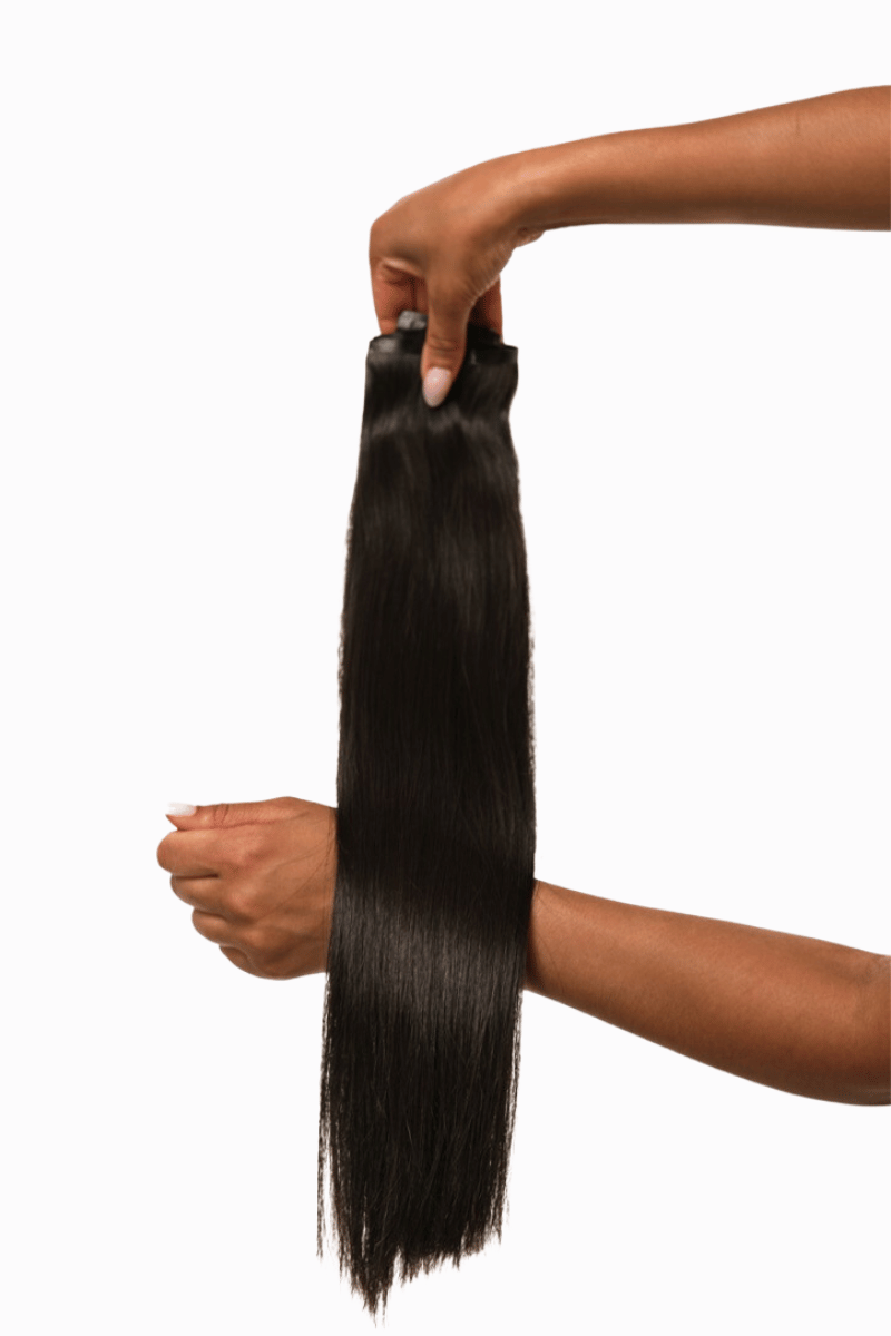 Luxe Clip Ins 20" 160g Natural Black (#1B) Natural Straight