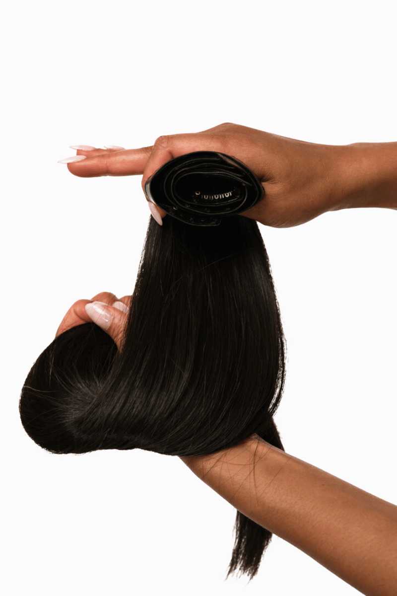 Luxe Clip Ins 20" 160g Natural Black (#1B) Natural Straight