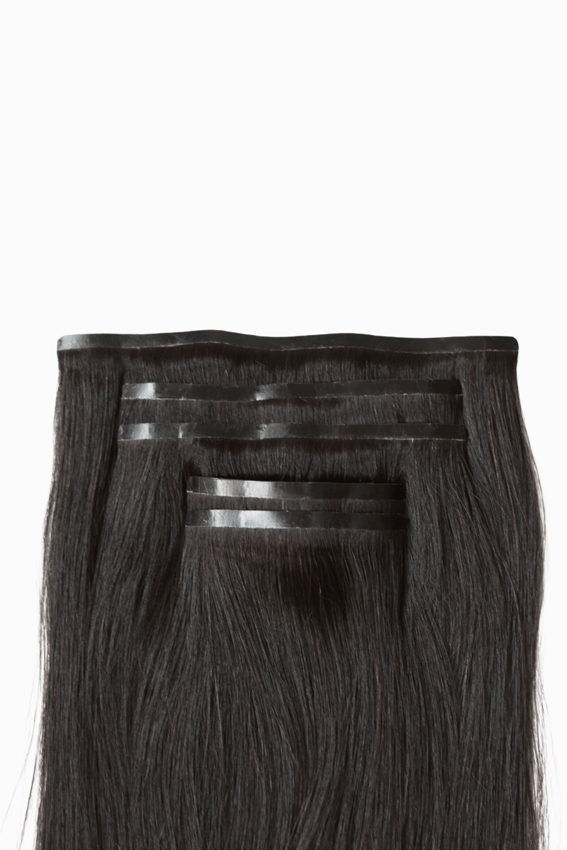 Luxe Clip Ins 20" 160g Natural Black (#1B) Natural Straight