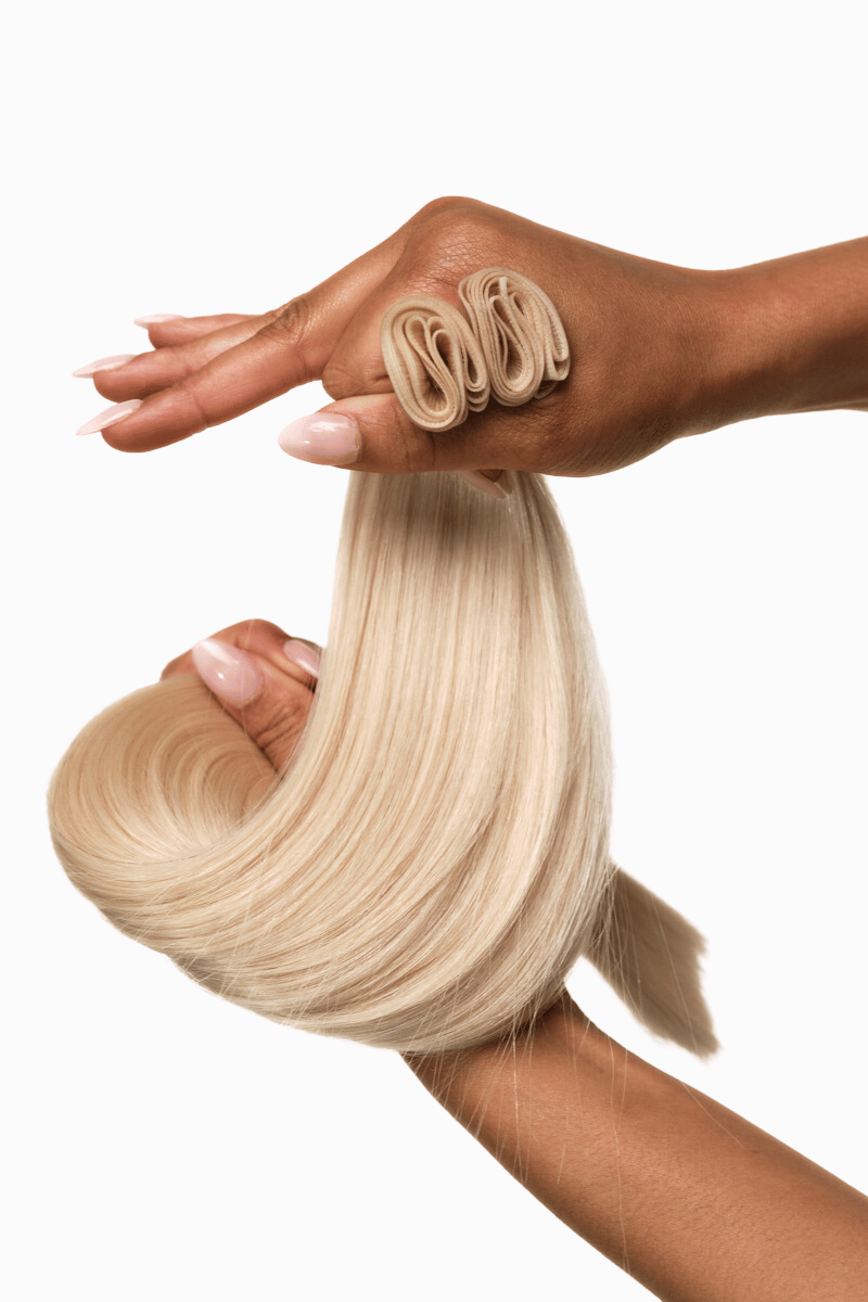 Genius Wefts 18" 100g Platinum Blonde (#60) Natural Straight