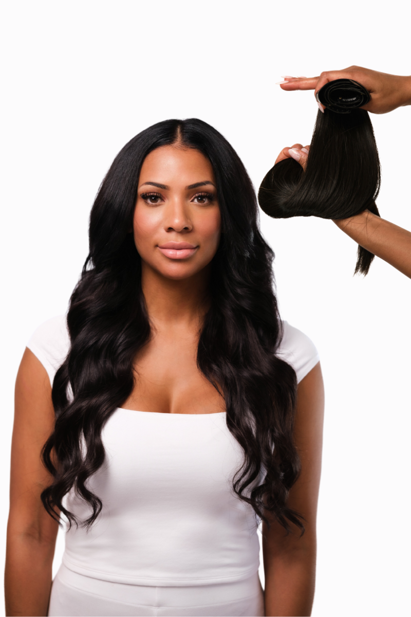 Luxe Clip Ins 20" 160g Natural Black (#1B) Natural Straight