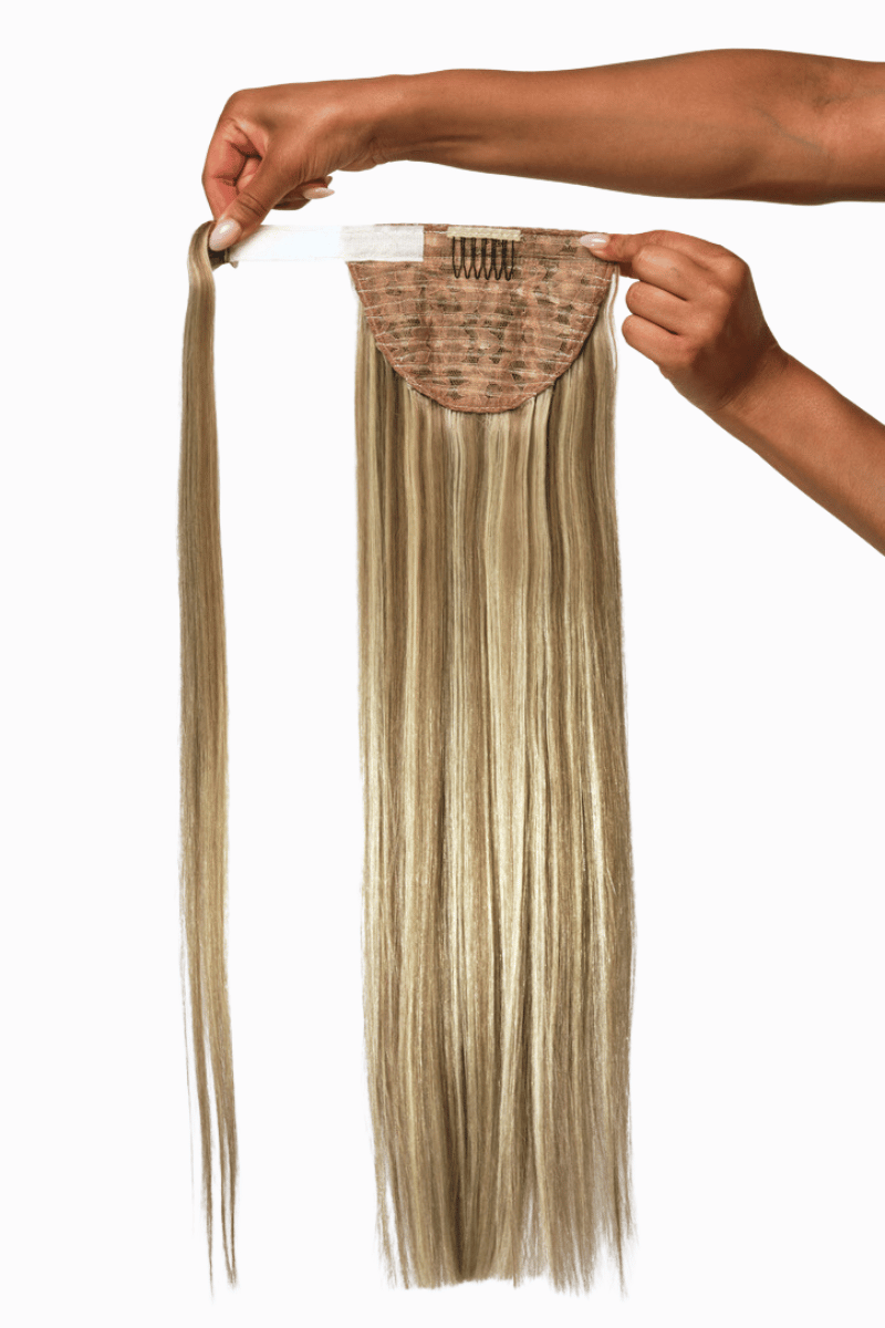 Luxe Ponytail 22" 100g Chai Latte (#6C/#60) Natural Straight