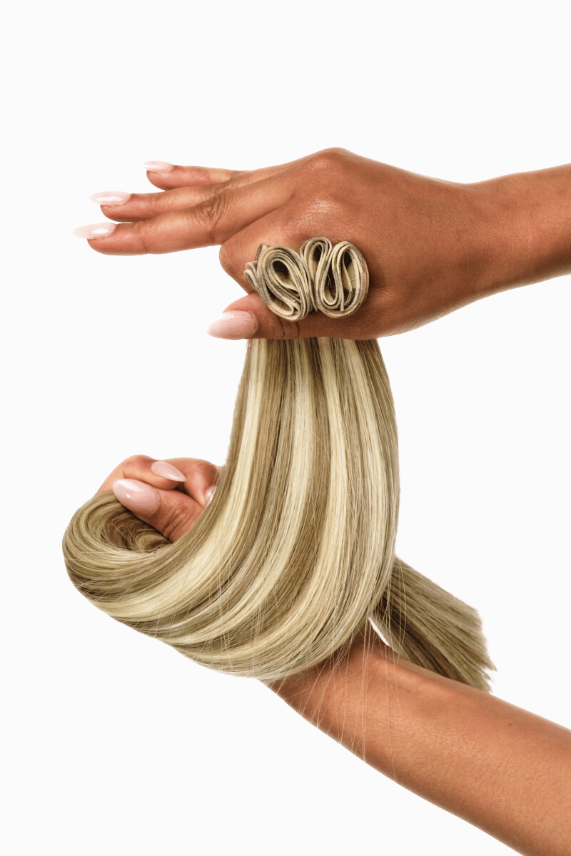 Genius Wefts 24" 100g Chai Latte Highlight Blend (#6C/#60) Natural Straight