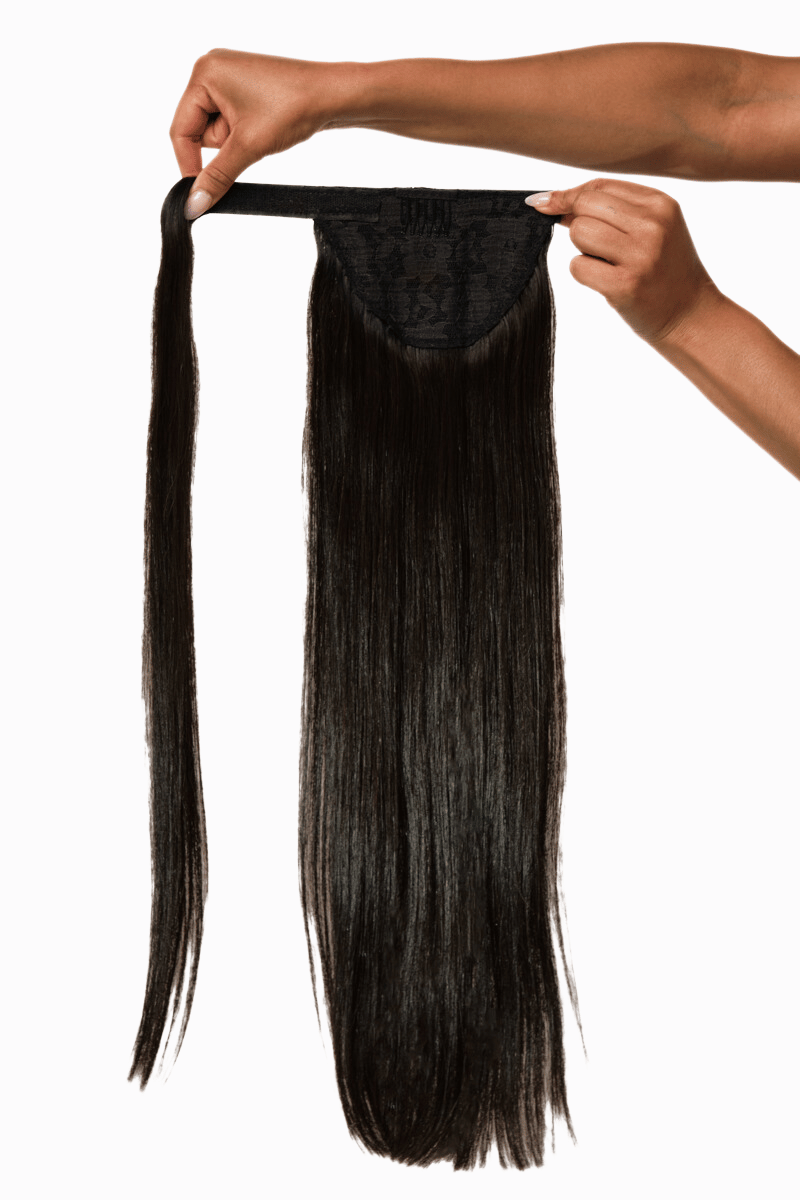 Luxe Ponytail 22" 100g Natural Black (#1B) Natural Straight
