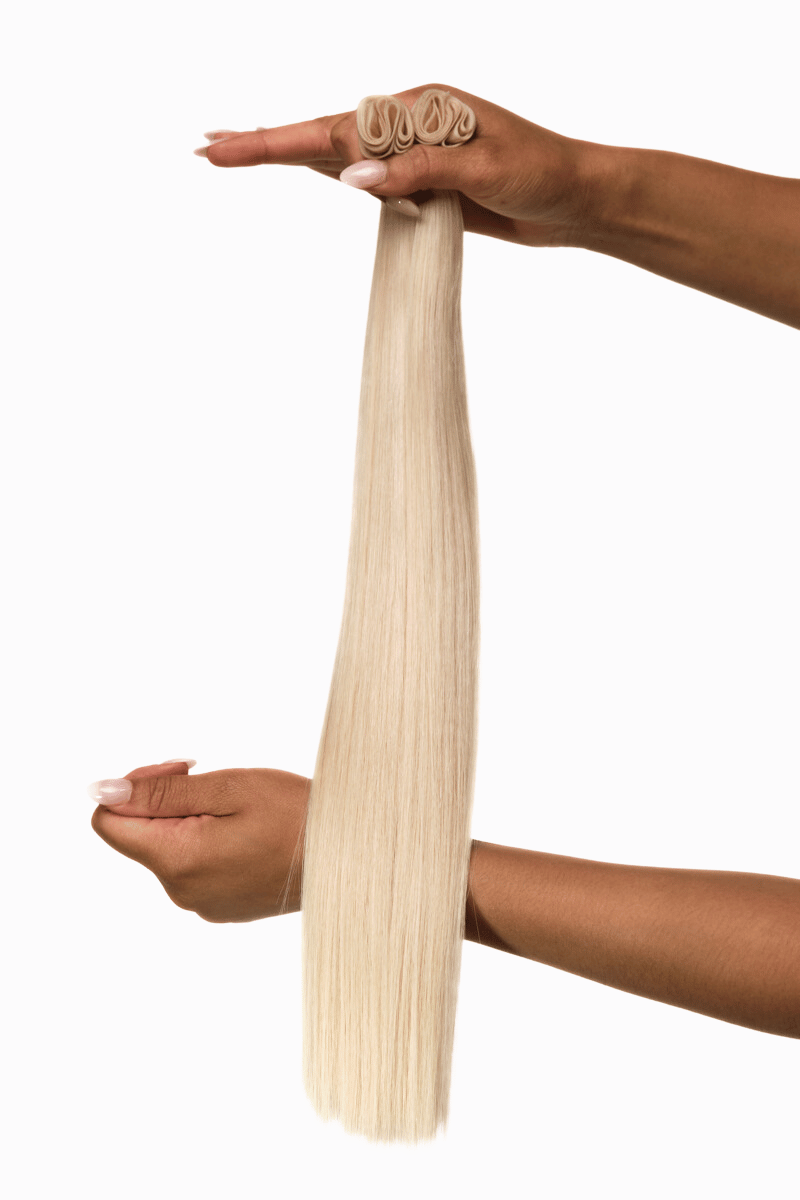 Genius Wefts 18" 100g Platinum Blonde (#60) Natural Straight