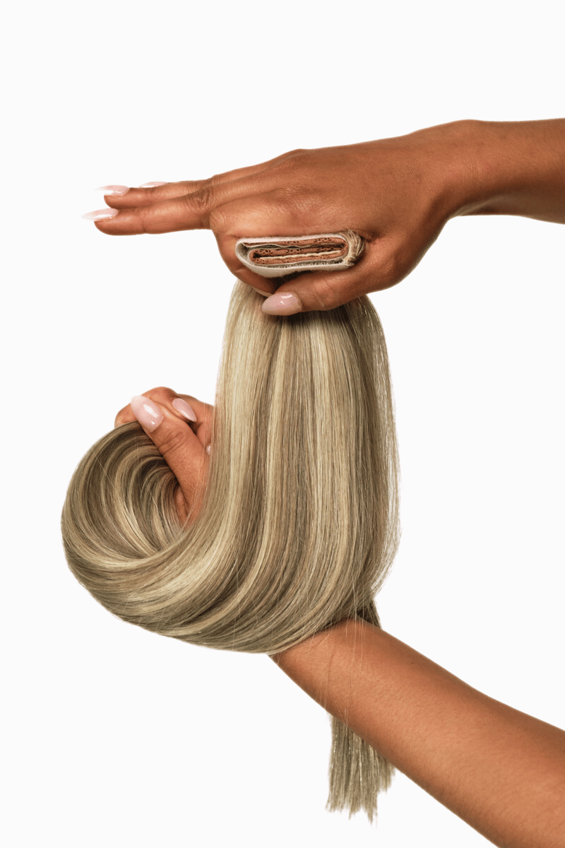 Luxe Ponytail 22" 100g Chai Latte (#6C/#60) Natural Straight