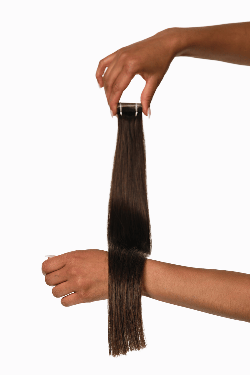Tape Ins 18" 50g Chocolate Brown (#2) Natural Straight