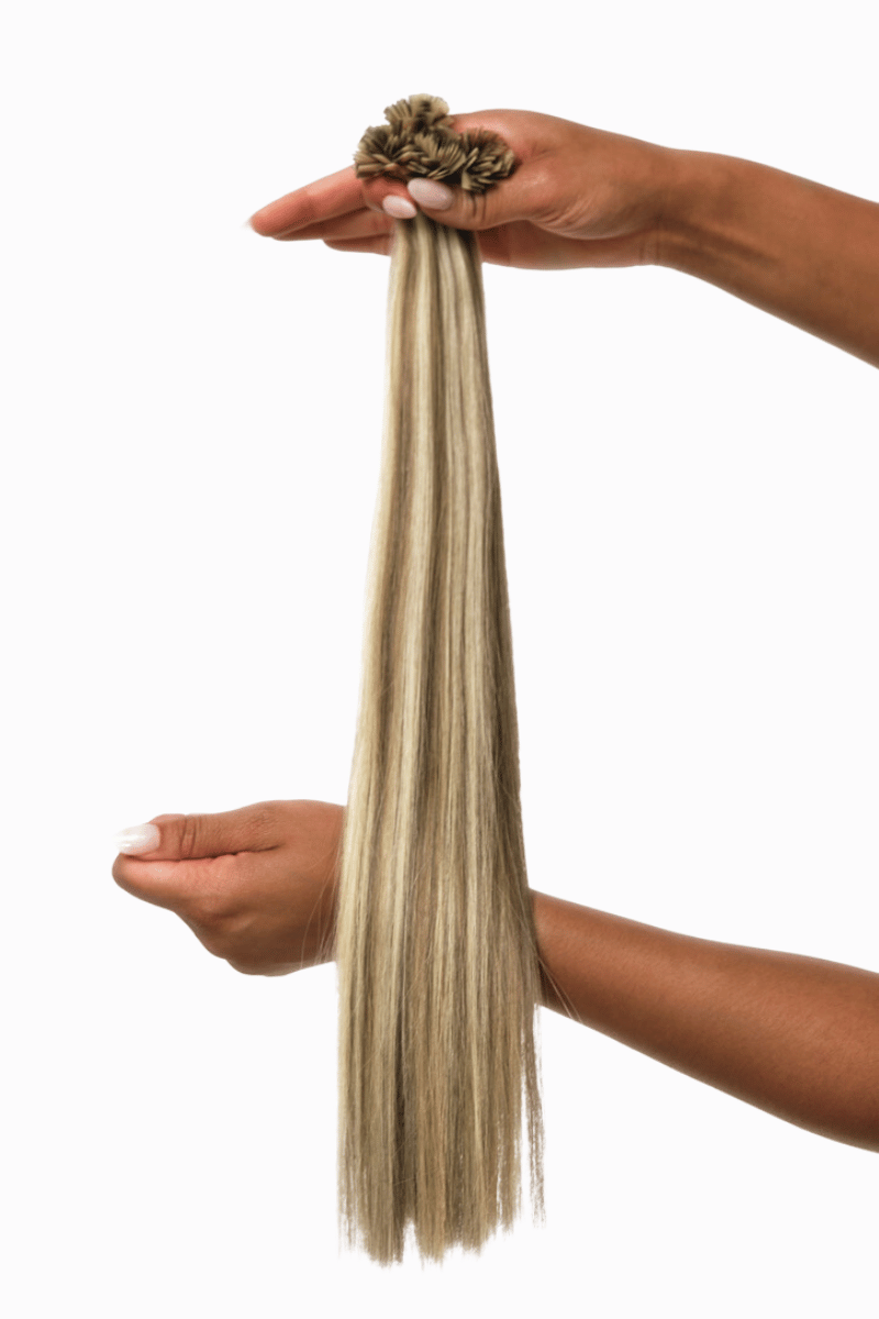 Fusion Tips 18" 50g Chai Latte Highlight Blend (#6C/#60) Natural Straight - Locks De Luxe