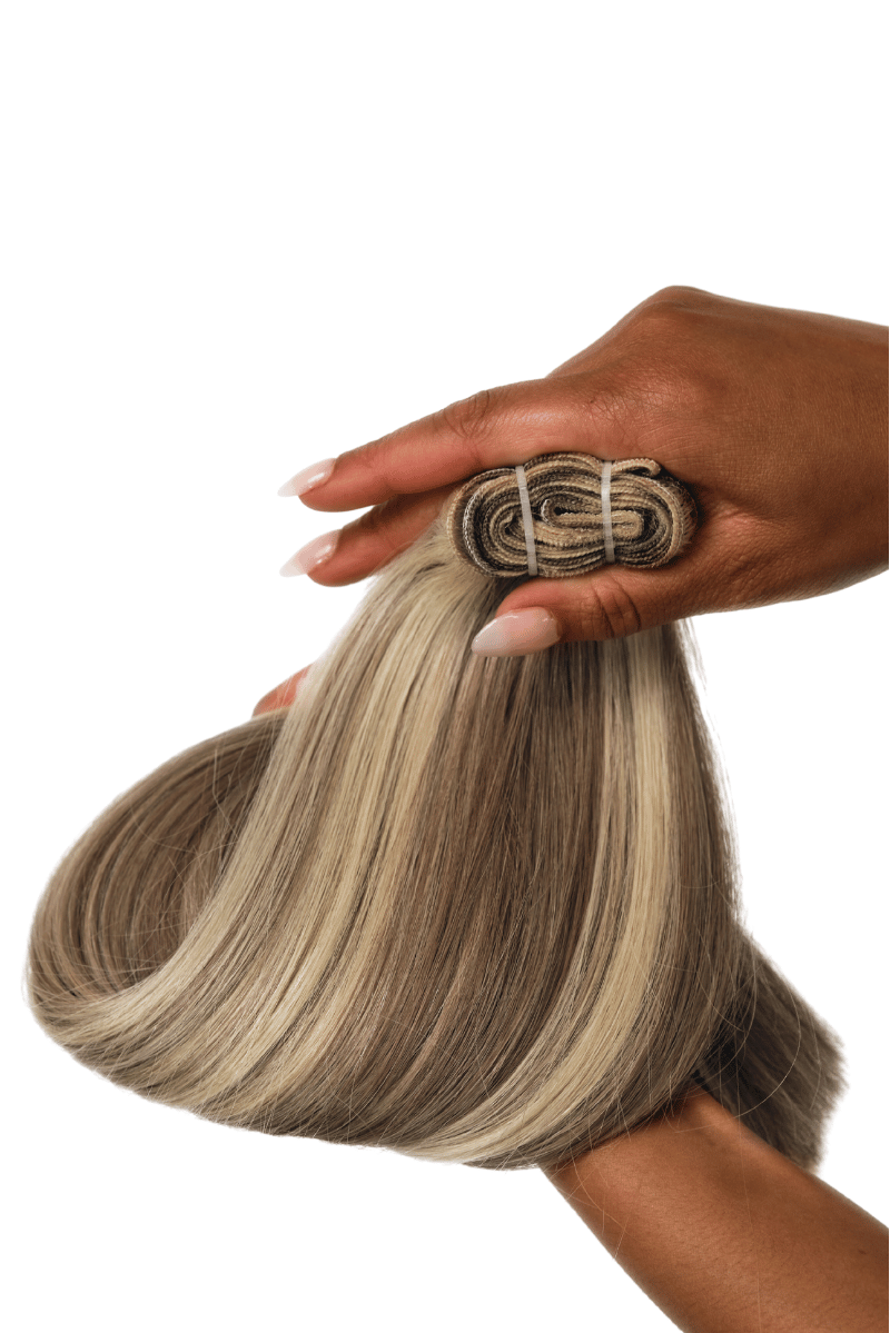 Classic Wefts 18" 100g Chai Latte Highlight Blend (#6C/#60) Natural Straight - Locks De Luxe